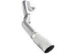 aFe Atlas 5-Inch DPF-Back Aluminized Steel Exhaust System with Polished Tip for GM Silverado 2500 HD Diesel 2011-2014