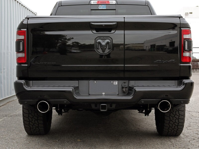 aFe Large Bore-HD 3-Inch 409 Stainless Steel DPF-Back Exhaust System with Polished Tips for Ram 1500 2020-2021