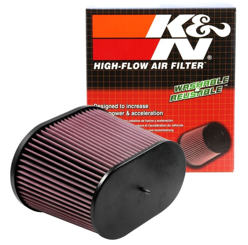 K&N Engineering RC-5178 Universal Air Filter - Oval Straight, 3.688-Inch Flange ID, 10.25-Inch Base Outside Length, 7.875-Inch Height for Ford F-250 Super Duty