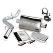 Banks Power 97-99 Jeep Wrangler 2.5L/4.0L Slip Fit Cat Monster Exhaust System with Chrome Tip