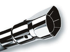 Borla Universal Polished Exhaust Tip with Square Angle-Cut Outlet - Part Number 20115