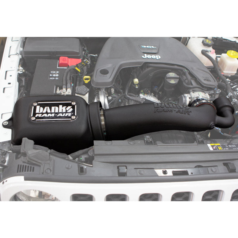 Banks Power Ram-Air Intake System with Big-Ass Dry Filter for 2018-2026 Jeep Wrangler JL and Gladiator JT 3.6L
