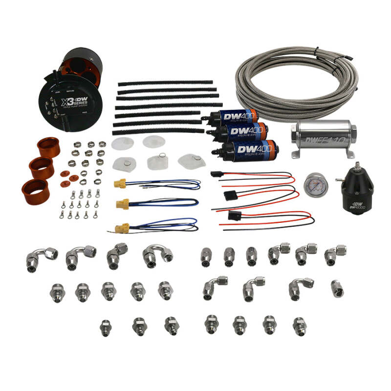 DeatschWerks X3 Series Fuel Pump Module with Triple DW400 Pumps for 2011-2014 Ford Mustang