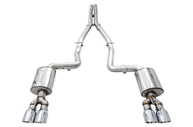 AWE Tuning 2015+ Dodge Challenger 6.4L/6.2L Touring Edition Exhaust with Quad Silver Tips