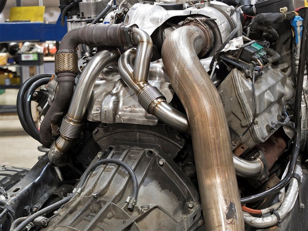aFe Twisted Steel Header Up-Pipe for 2008-2010 Ford F-250 Super Duty V8-6.4L Diesel Trucks