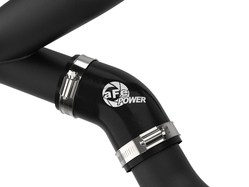 aFe Bladerunner 2-1/4 Inch Aluminum Hot Charge Pipe Kit for Ford Explorer and Lincoln Aviator (2020-2023) in Black