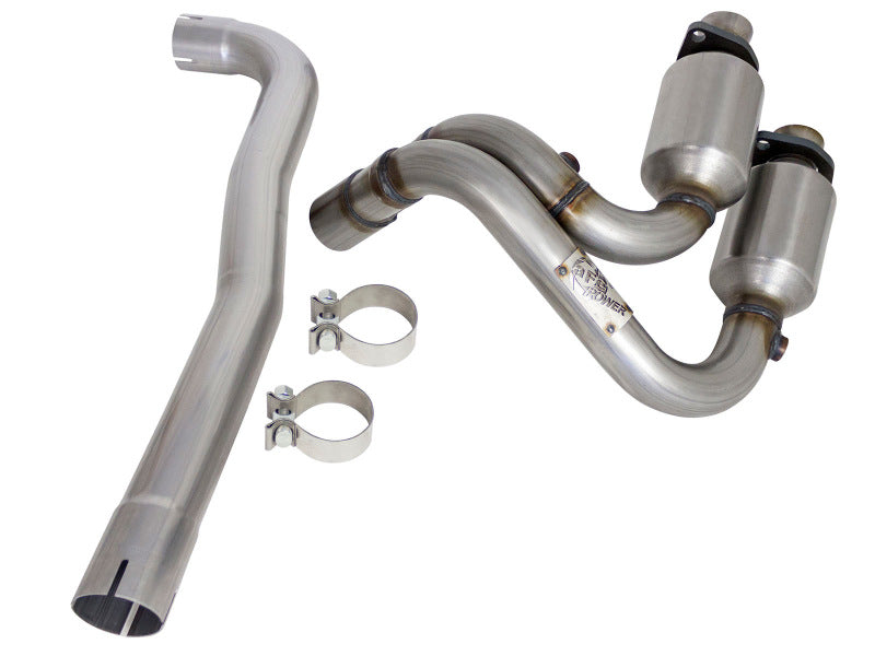 aFe Power Direct Fit Stainless Steel Front Catalytic Converter for Jeep Wrangler (TJ) 04-06, I6 4.0L