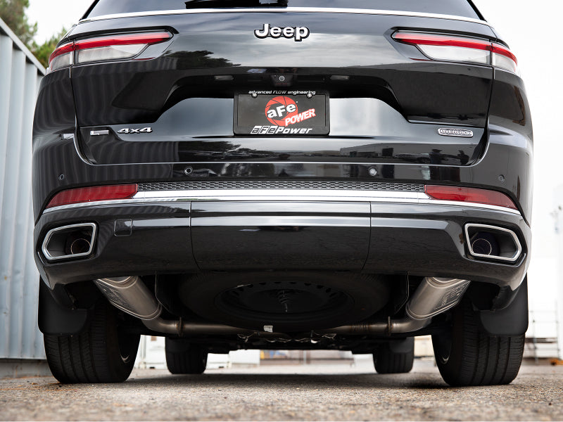 aFe Vulcan Series 2-1/4 inch Stainless Steel Cat-Back Exhaust System for Jeep Grand Cherokee L (2021-2022) with V6/V8 Engine