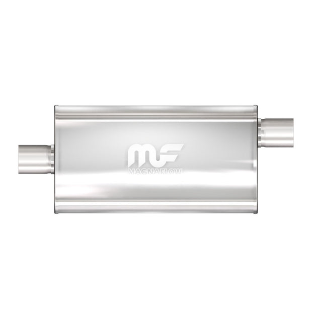 MagnaFlow 12586 Stainless Steel 5x11 Inch Oval Straight-Through Performance Exhaust Muffler