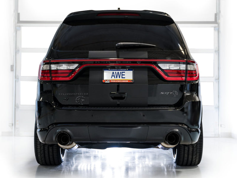AWE Tuning Track Edition Exhaust with Diamond Black Tips for Dodge Durango 2018-2024