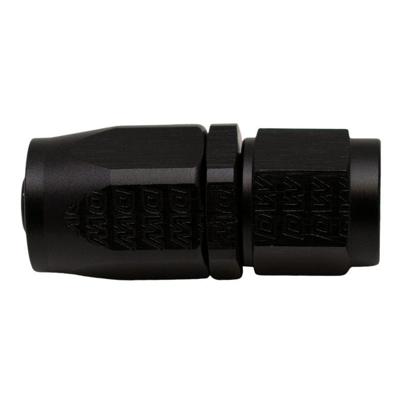 DeatschWerks 6AN Female Swivel Straight Hose End CPE - Anodized Matte Black