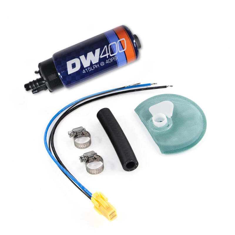 DeatschWerks 415LPH DW400 In-Tank Fuel Pump with 9-1045 Install Kit for 2005-2010 Ford Mustang (Excludes GT500)
