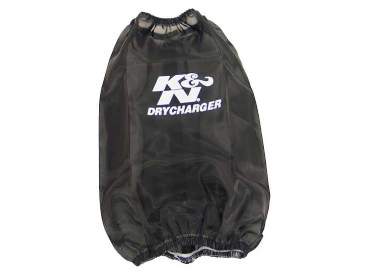 K&N Engineering Drycharger Round Tapered Air Filter Wrap 6.5-inch Base ID, 4.5-inch Top ID, 7-inch Height - Black