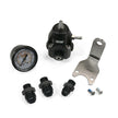 DeatschWerks DWR1000C Adjustable Fuel Pressure Regulator with Gauge and Fittings - Anodized Black