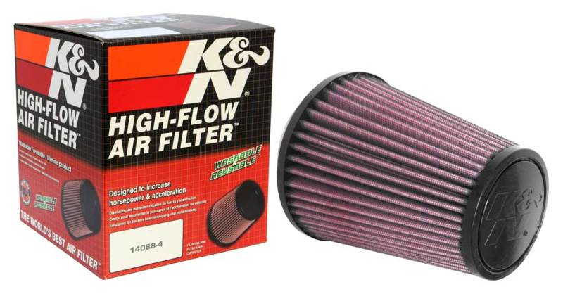 K&N Engineering RU-3250 Universal Tapered Air Filter with 3.125-inch Flange ID and 6-inch Height
