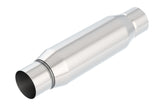 Borla CrateMuffler Resonator 2.25-inch Center/Center, 3.5-inch Round x 10-inch Body, Stainless Steel