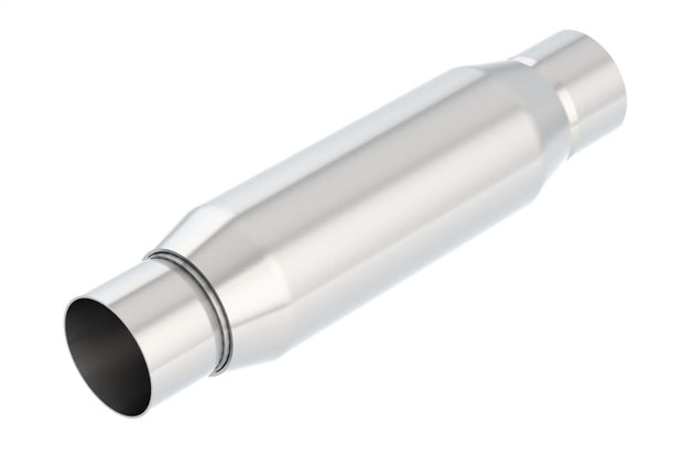 Borla CrateMuffler Resonator 2.25-inch Center/Center, 3.5-inch Round x 10-inch Body, Stainless Steel