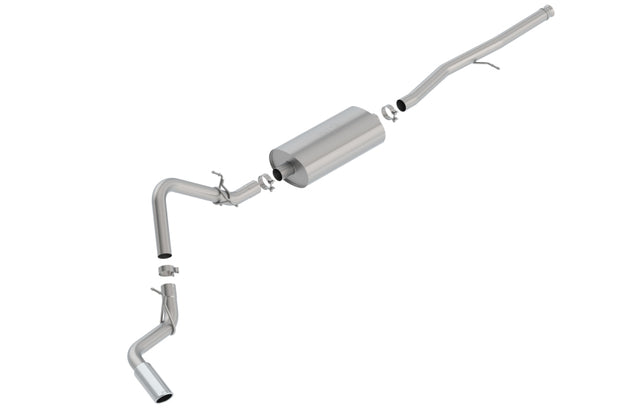 Borla Touring Cat-Back Exhaust System for 2019-2025 Chevrolet Silverado 1500 & GMC Sierra 1500 with Factory Side Exit - Part Number 140793