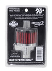 K&N Engineering 62-1010 Steel Base Crankcase Vent Filter - 1/2 Inch Diameter, Reusable Synthetic Media