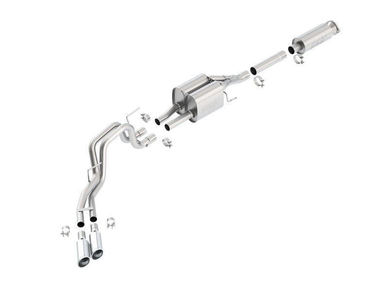 Borla Touring Cat-Back Exhaust System for 2010-2014 Ford F-150 Raptor 6.2L V8 2/4WD