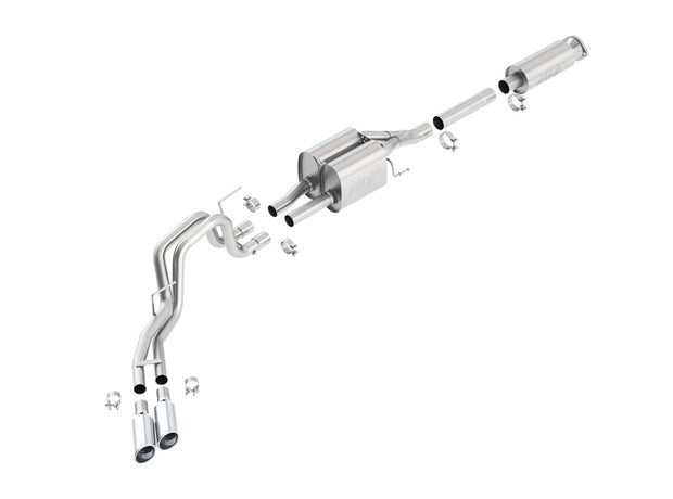 Borla Touring Cat-Back Exhaust System for 2010-2014 Ford F-150 Raptor 6.2L V8 2/4WD