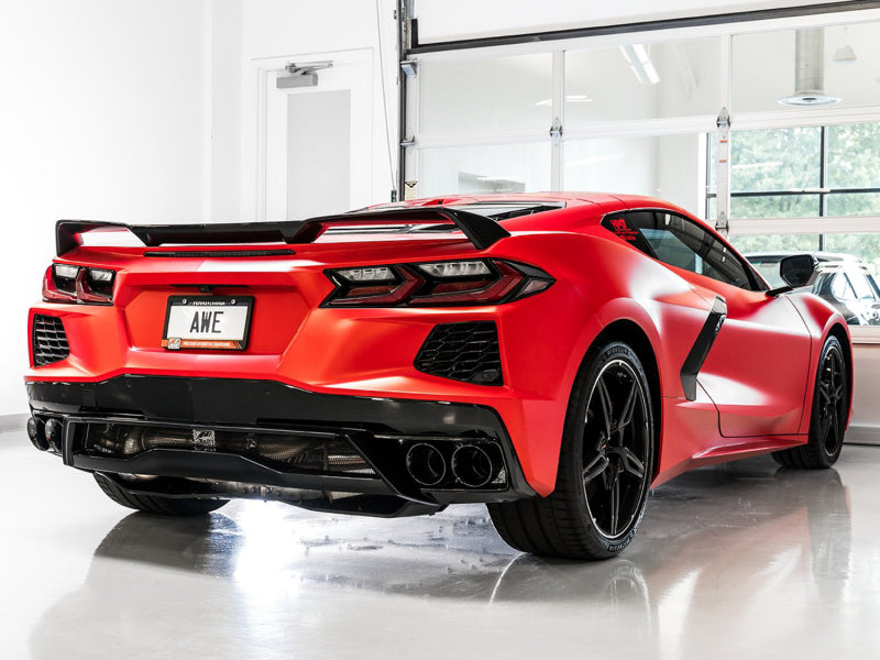 AWE Tuning 2020-2026 Chevrolet Corvette C8 Track Edition Exhaust with Diamond Black Tips