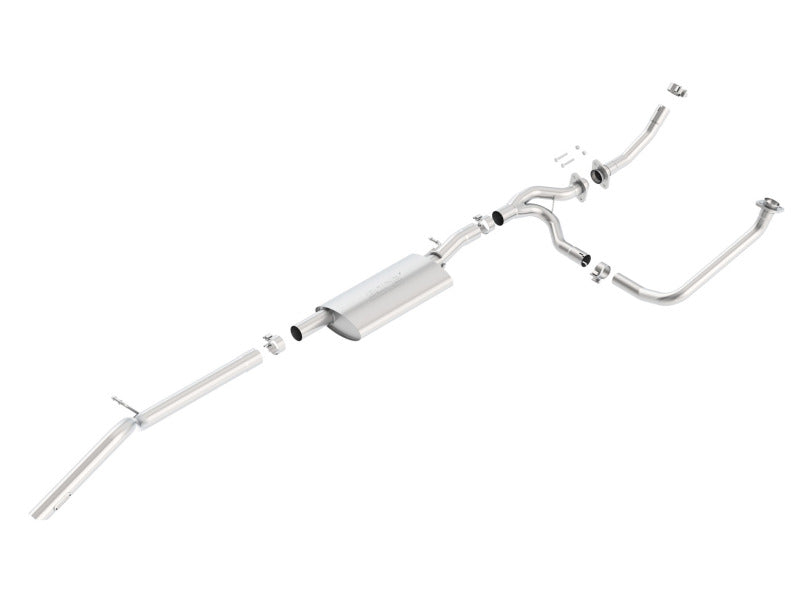 Borla High Clearance Climber Exhaust System for 2012-2015 Jeep Wrangler JKU 3.6L V6 with Dual Left Rear Exit - Part #140634