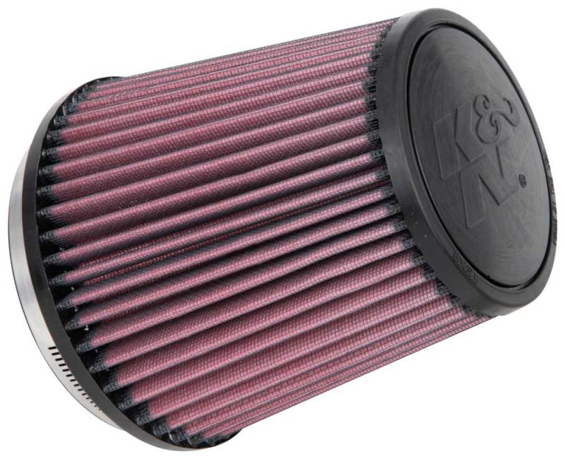 K&N Engineering Universal Rubber Round Tapered Air Filter - 4.5 Inch Flange, 5.875 Inch Base, 4.5 Inch Top, 6 Inch Height