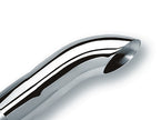 Borla Universal Polished Stainless Steel Exhaust Tip - 3 Inch Inlet, 3 Inch Outlet, Single Round Turndown/Turnout - Part Number 20140