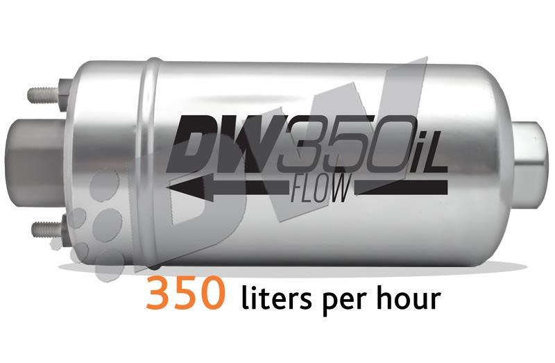 DeatschWerks 350 LPH DW350iL In-Line External Fuel Pump – High-Flow Performance for Automotive Applications