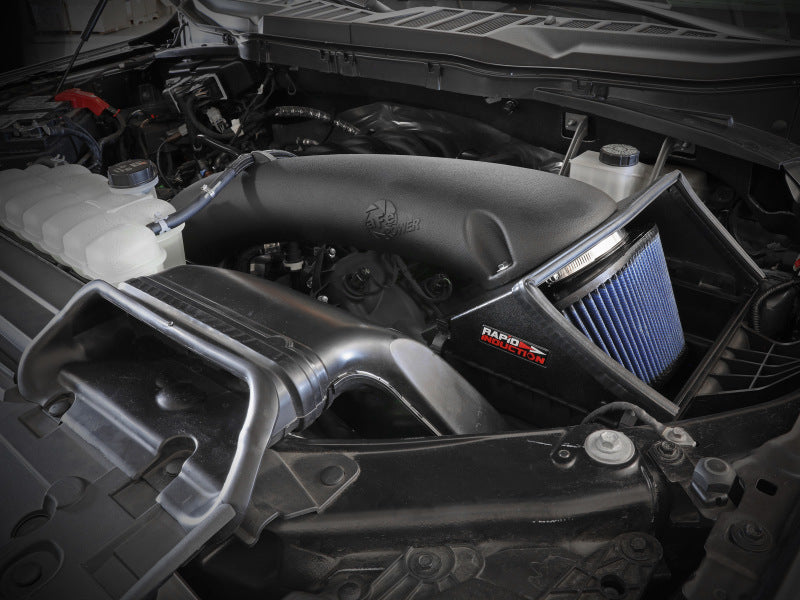 aFe Rapid Induction Cold Air Intake System with Pro 5R Filter for 2021-2022 Ford F-150 V8 5.0L – Part Number 52-10012R