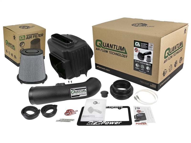 aFe Quantum Pro DRY S Cold Air Intake System for 2017-2018 GM/Chevy Duramax V8-6.6L L5P