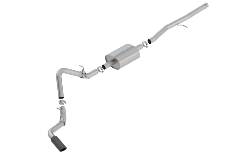 Borla 140794BC Cat-Back Exhaust System for 2019-2025 Chevrolet Silverado 1500 & GMC Sierra 1500 with Black Chrome Tip