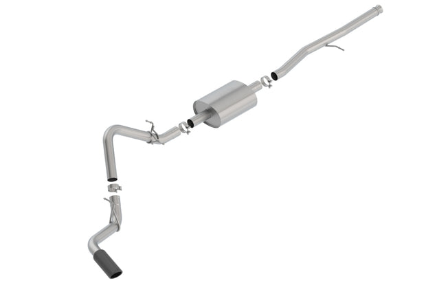 Borla 140794BC Cat-Back Exhaust System for 2019-2025 Chevrolet Silverado 1500 & GMC Sierra 1500 with Black Chrome Tip