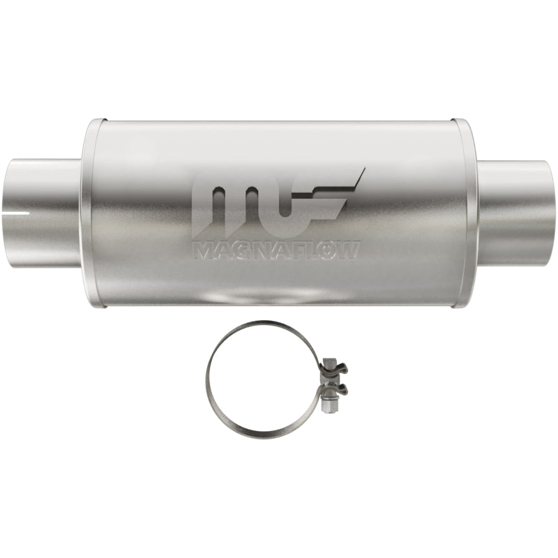 MagnaFlow 12775 Stainless Steel 7x7 Inch Round Straight-Through Performance Muffler