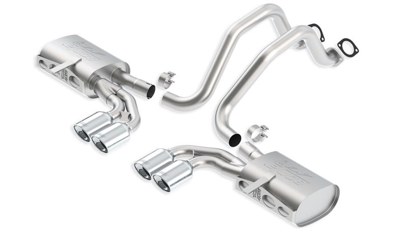 Borla ATAK SS Cat-Back Exhaust System for 1997-2004 Chevrolet Corvette 5.7L V8