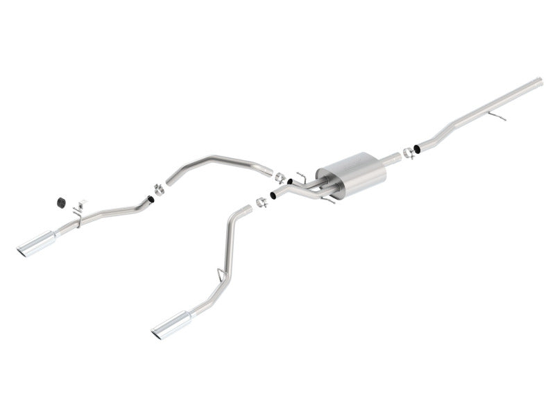 Borla S-Type Cat-Back Exhaust System for 2014-2018 Chevy Silverado 1500 & GMC Sierra 1500 with 5.3L V8