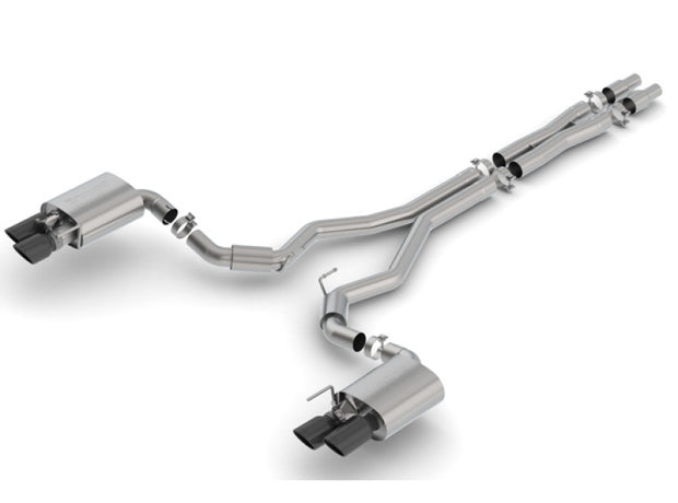 Borla S-Type Cat-Back Exhaust System for 2018-2023 Ford Mustang GT with Black Chrome Tips