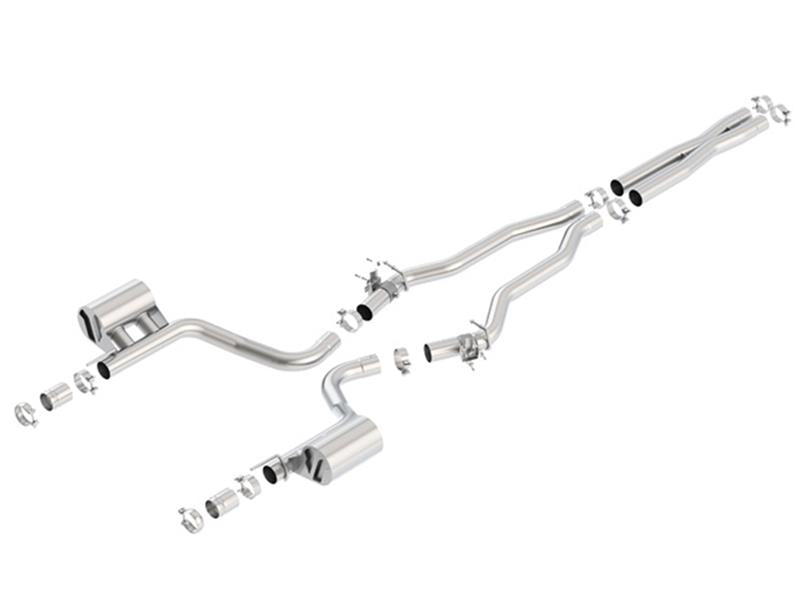 Borla ATAK Cat-Back Exhaust System for 2015-2023 Dodge Charger SRT Hellcat 6.2L V8 with Active Valves