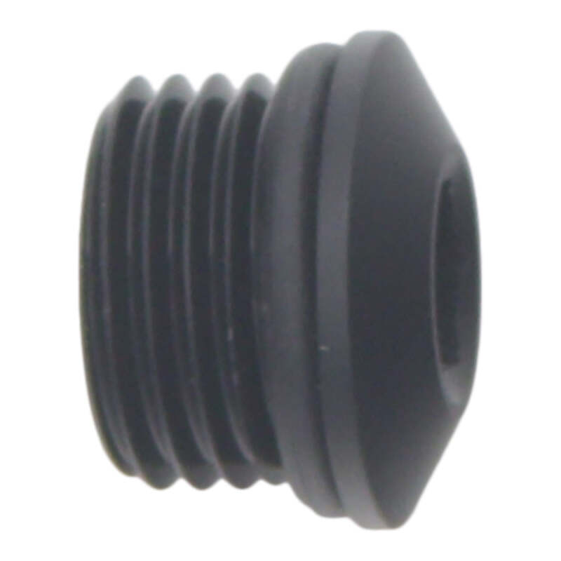 DeatschWerks 6AN ORB Male Plug with Low Profile Internal Allen Hex - Anodized Matte Black