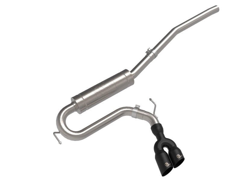 aFe Rebel Series 2.5-inch Stainless Steel Cat-Back Exhaust with Black Tip for Ford Maverick 2022-2025
