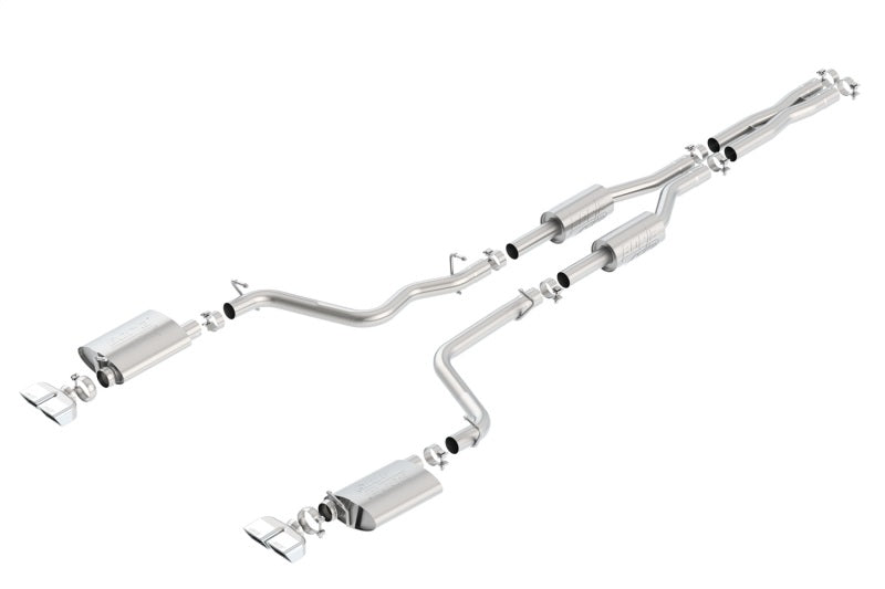 Borla ATAK Cat-Back Exhaust System for 2009-2014 Dodge Challenger R/T 5.7L V8 - Dual Split Rear Exit with 2.5 Inch Tips