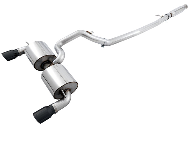 AWE Tuning Ford Focus RS Touring Edition Cat-Back Exhaust – Resonated with Diamond Black Tips