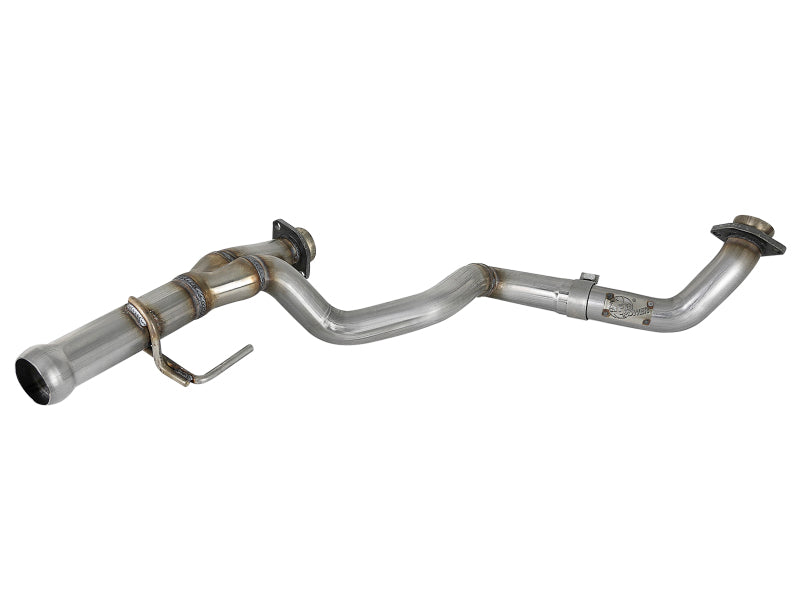 aFe Power Twisted Steel Y-Pipe 2-1/4 Inch to 2-1/2 Inch 409 Stainless Steel for Jeep Wrangler JL & Gladiator JT V6-3.6L