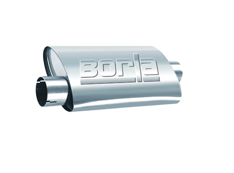 Borla Universal Performance 2.5-inch Inlet/Outlet Turbo XL Muffler with Reversible Design
