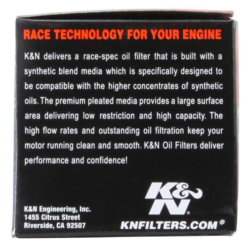 K&N Engineering Kawasaki 2.156-inch OD x 2.219-inch H Powersports Cartridge Oil Filter – Part Number KN-123