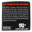 K&N Engineering Kawasaki 2.156-inch OD x 2.219-inch H Powersports Cartridge Oil Filter – Part Number KN-123