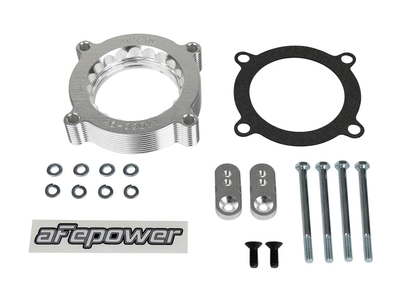 aFe Silver Bullet Throttle Body Spacer Kit for Ford F-150 and F-250 6.2L V8 (Part #46-33011)