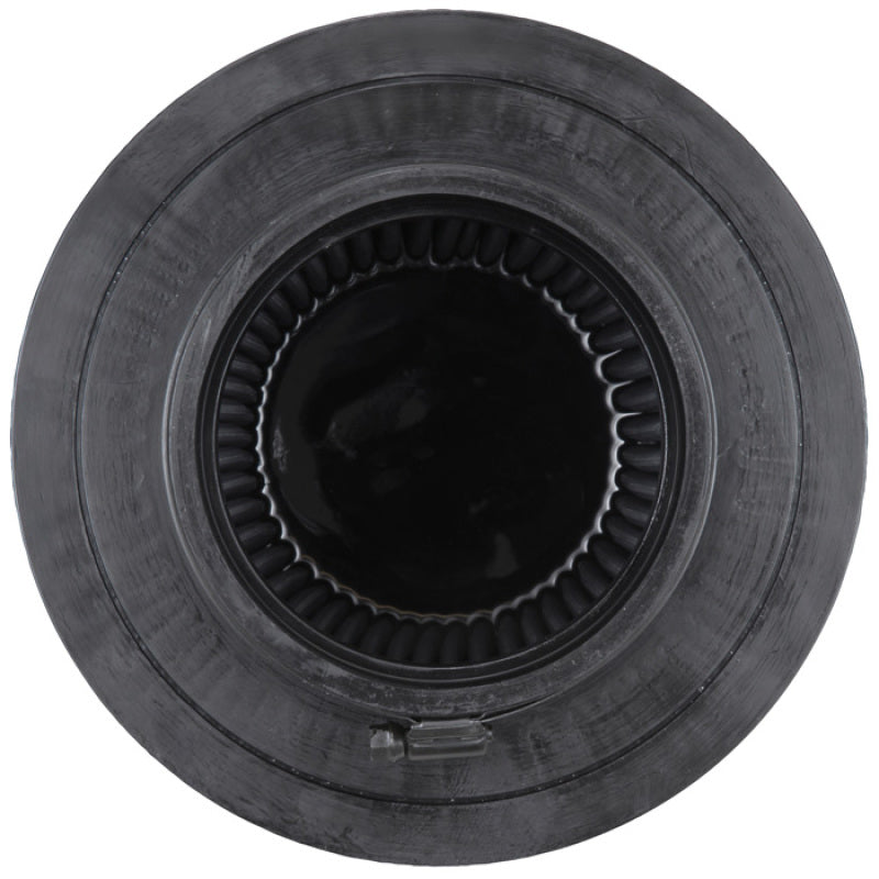 K&N Engineering RU-5283HBK Universal Rubber Round Tapered Air Filter for Ford F-250 Super Duty, 4.5 inch Flange ID
