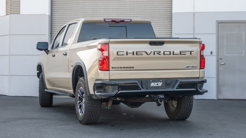 Borla S-Type Cat-Back Exhaust System for Chevrolet Silverado 1500 ZR2 & GMC Sierra 1500 AT4X 6.2L V8